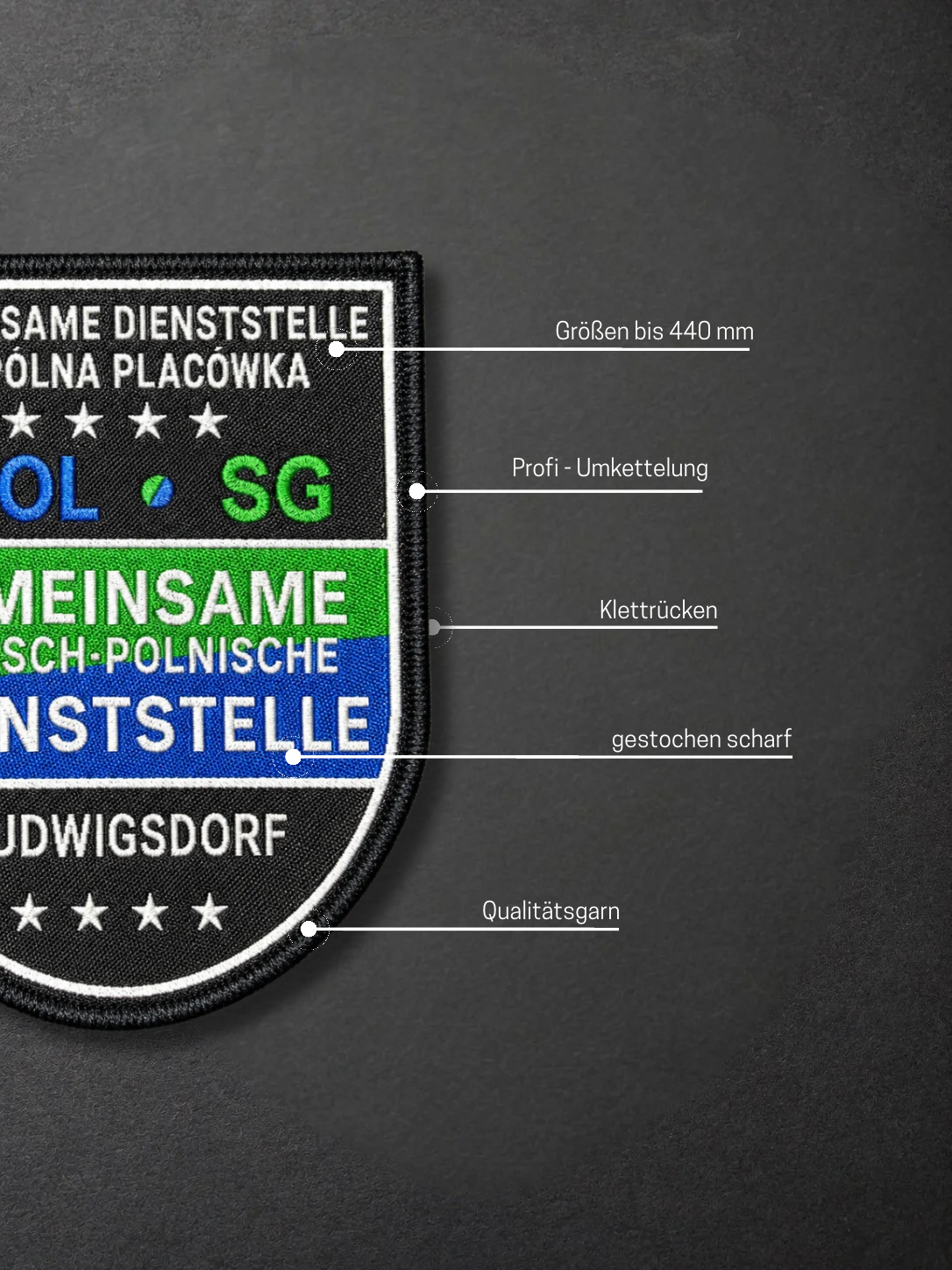 Stoffpatch – gestickt, gewebt oder bedruckt